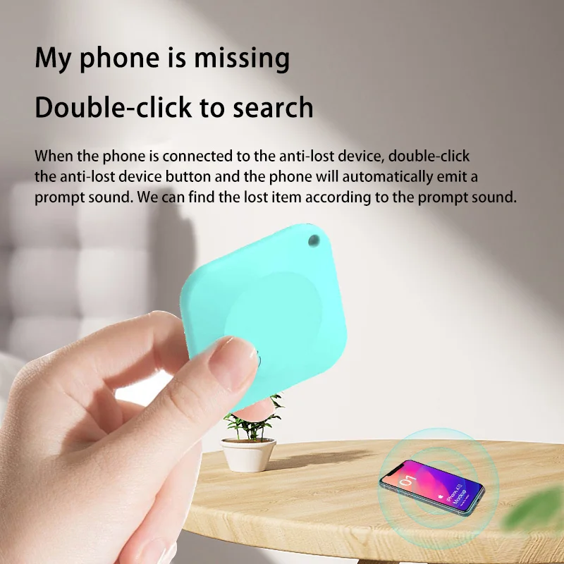 GPS Smart Tracker Bluetooth Portable Anti-Lost Reminder Device For Android Or iOS For Bag Kids Air Tag Finder Tracking Locator - Detail 1
