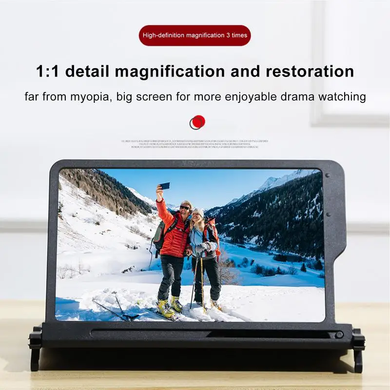 12 Inch Mobile Screen Magnifier Bracket Cellphone Movie Display Amplifier Holder Bracket Mobile Phone Screen Desktop Tool