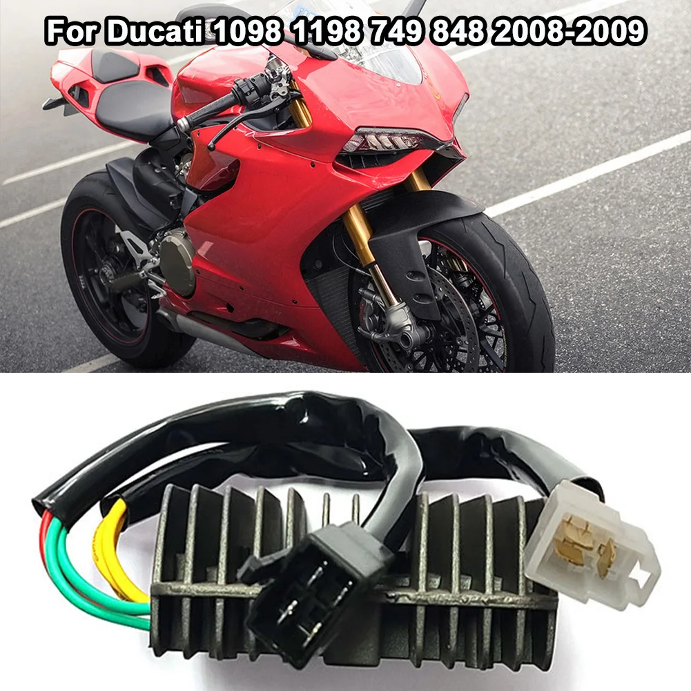 Voltage Rectifier Regulator For Ducati 1098 1198 749 848 2008-2009 54040191A SH579B-11 DC 12V Plastic & Metal