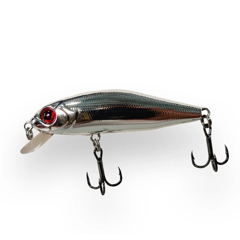 New Mini Floating Minnow Wobbler Fishing Lure 58mm 5g Trout Artificial Plastic Hard Bait 3D Eyes Crankbait Bass Fishing Tackle