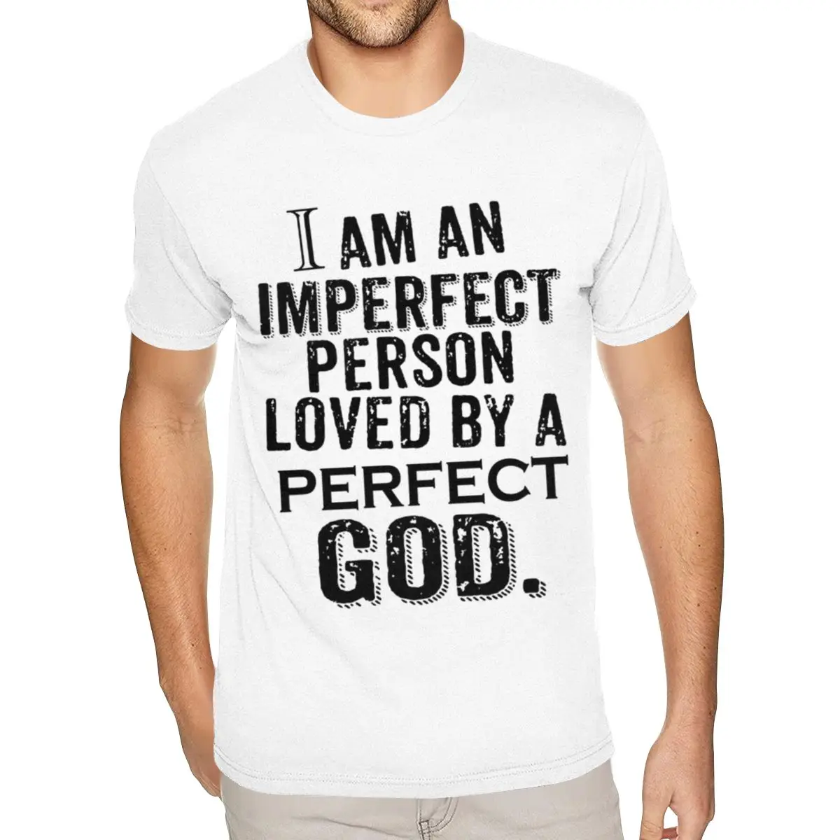 

Футболки с короткими рукавами и круглым вырезом из натурального хлопка God Love By PERFECT GOD And Christian Jesus, мужская рубашка Cheapen S