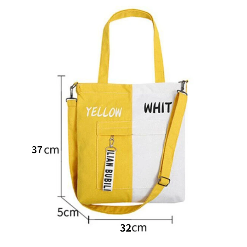 Large Capacity Women\'s Canvas Bag New Casual All-match Shoulder Bag Messenger Bag Student Zipper Handbag School Bag