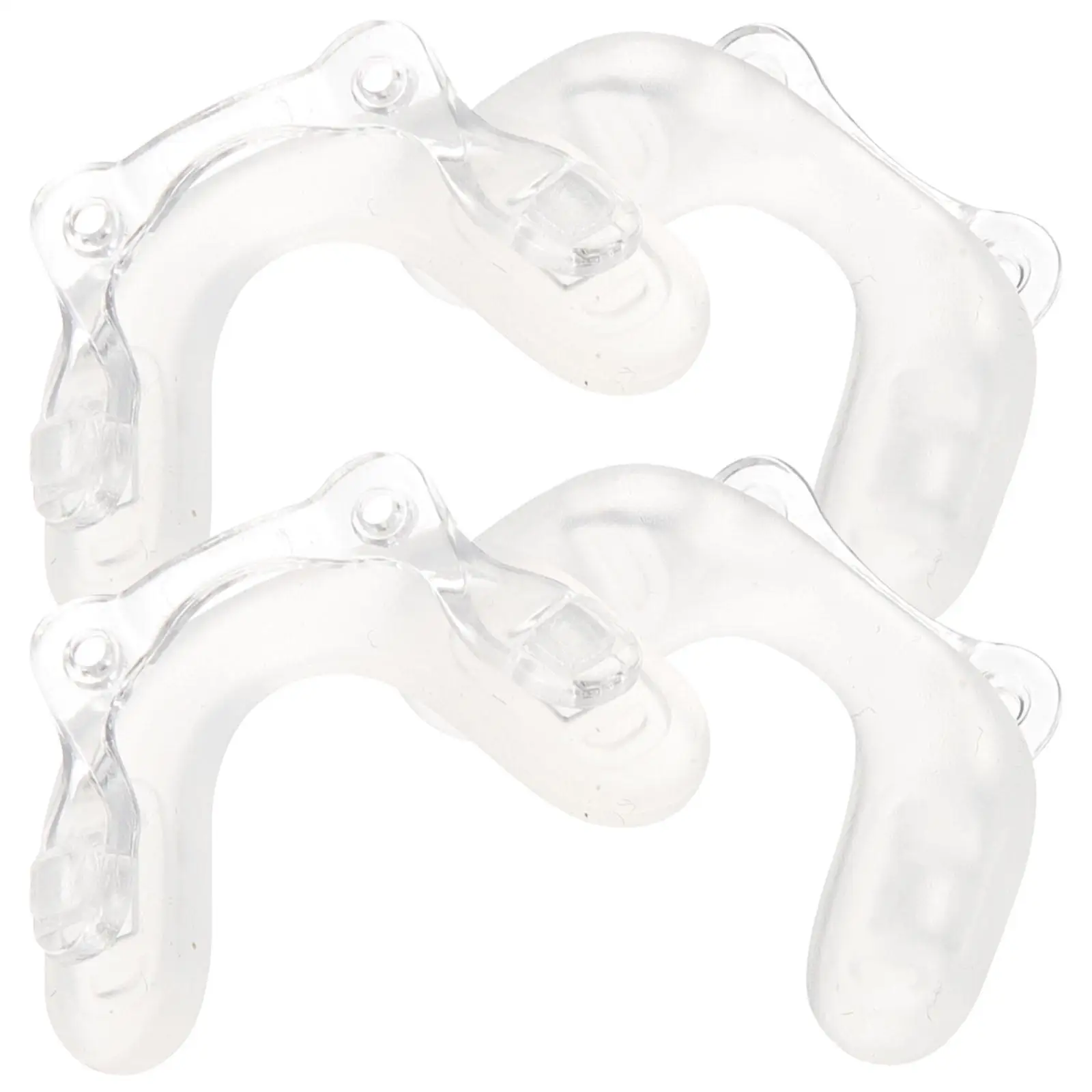 

3 Pcs Glasses Nose Pads Non slip Child Eyeglass Support Silica Gel Frame Replacements Transparent U shaped Double hole