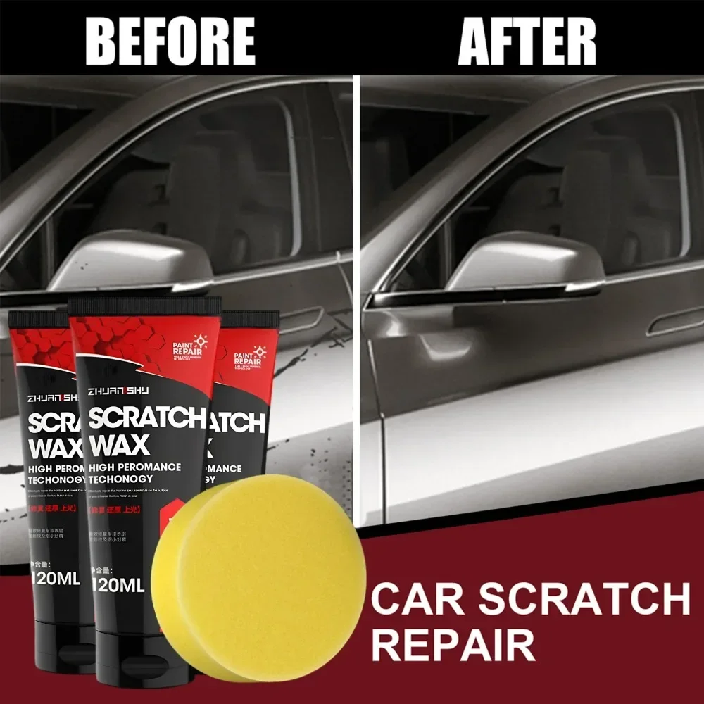 Car Scratch Repair Wax Auto Body Grinding Compound Anti Scratch Wax Polishing Agent Superficial Scratches Abrasions Repair Tools