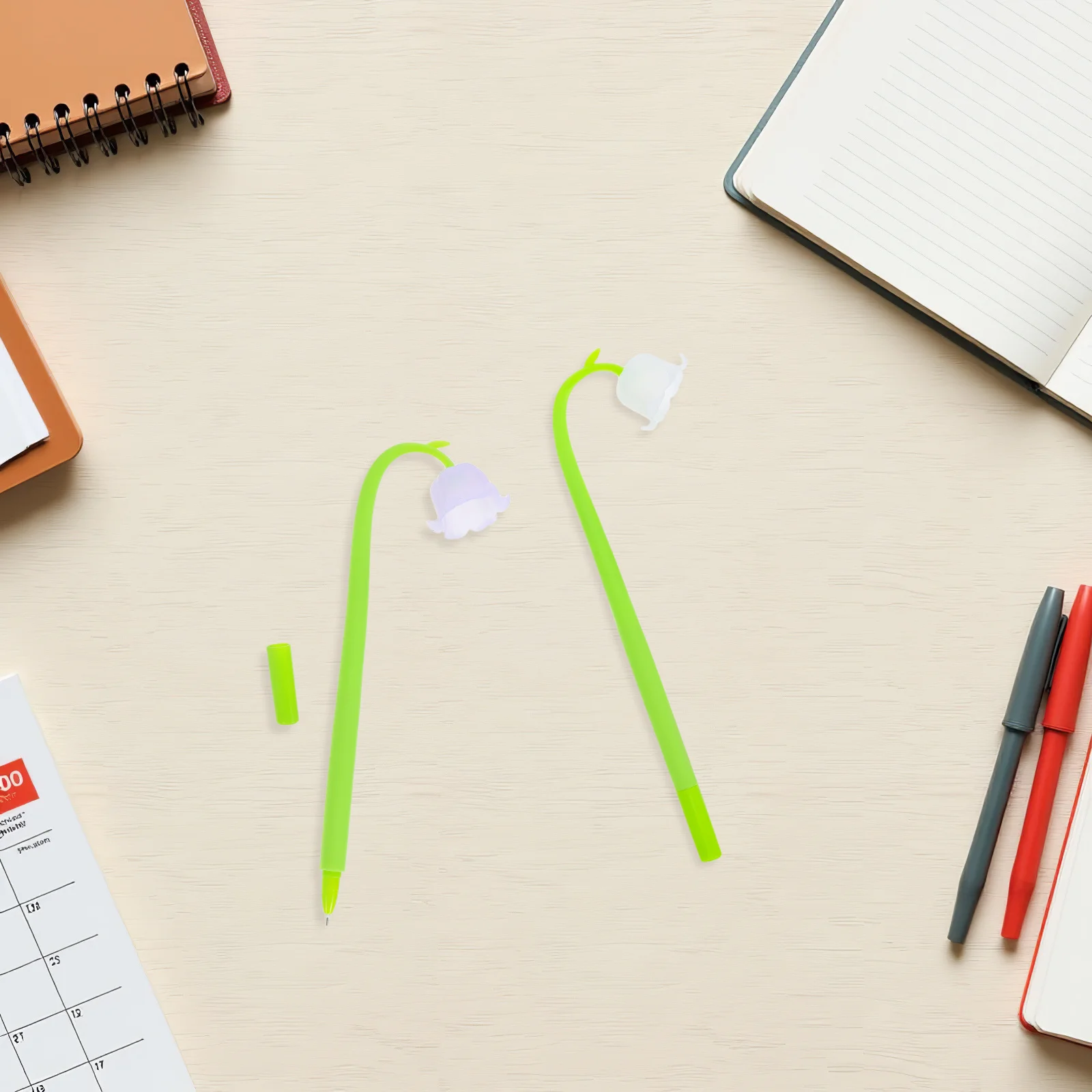 

10 шт., гелевые ручки с цветком лилии, милые пластиковые ручки для письма, ручка для студентов, подарки, милая гелевая ручка, студенческие канцелярские принадлежности