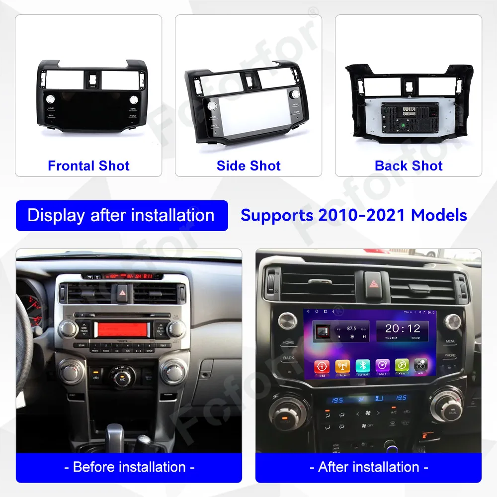 

Мультимедийная система Android 14.0 с 9-дюймовым экраном для Toyota Land Cruiser 2010-2021: автомагнитола, головное устройство, GPS-навигация