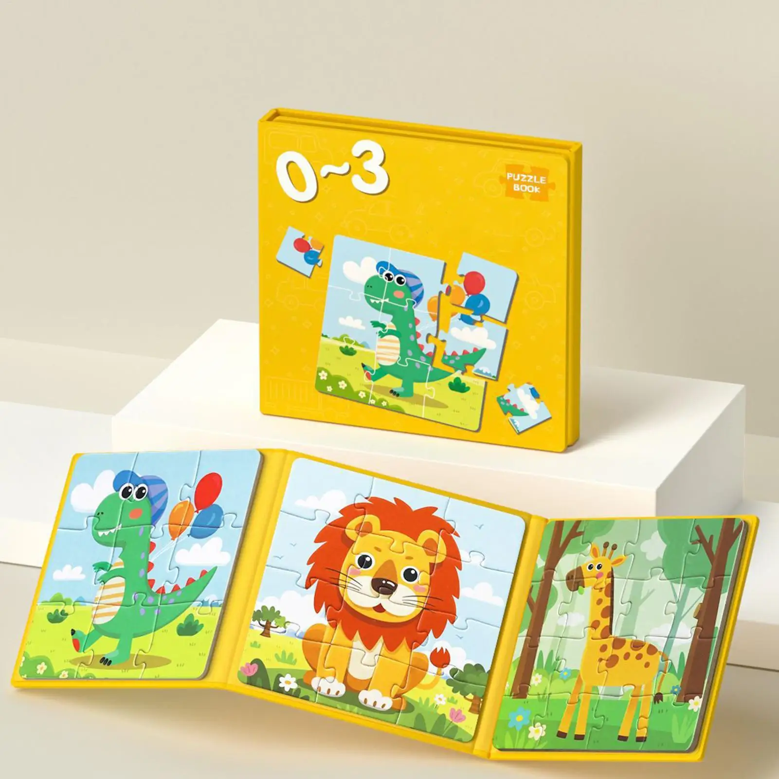 Puzzle magnetico Giocattoli educativi prescolari portatili Apprendimento educativo Puzzle da viaggio magnetico per la coordinazione occhio-mano fine