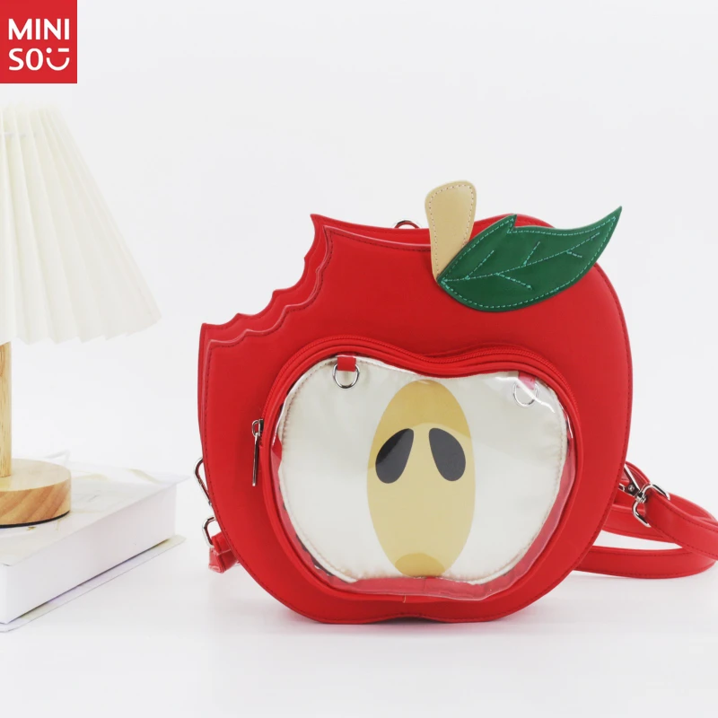 Miniso 2025 Apple Ita Bag, Spacious Display Backpack for School & Commute