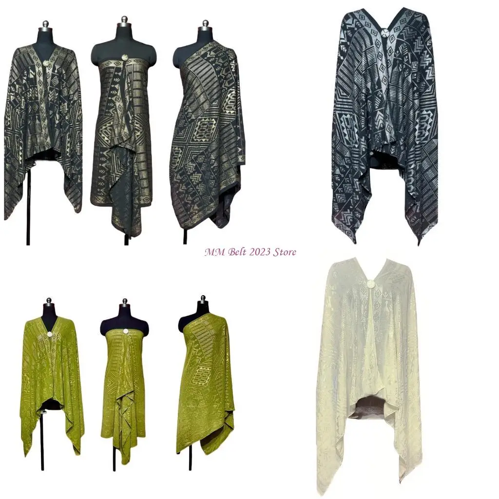 

49ME Breathable Trendy Scarf Elegant Shoulder Shawl for Outdoor and Indoor