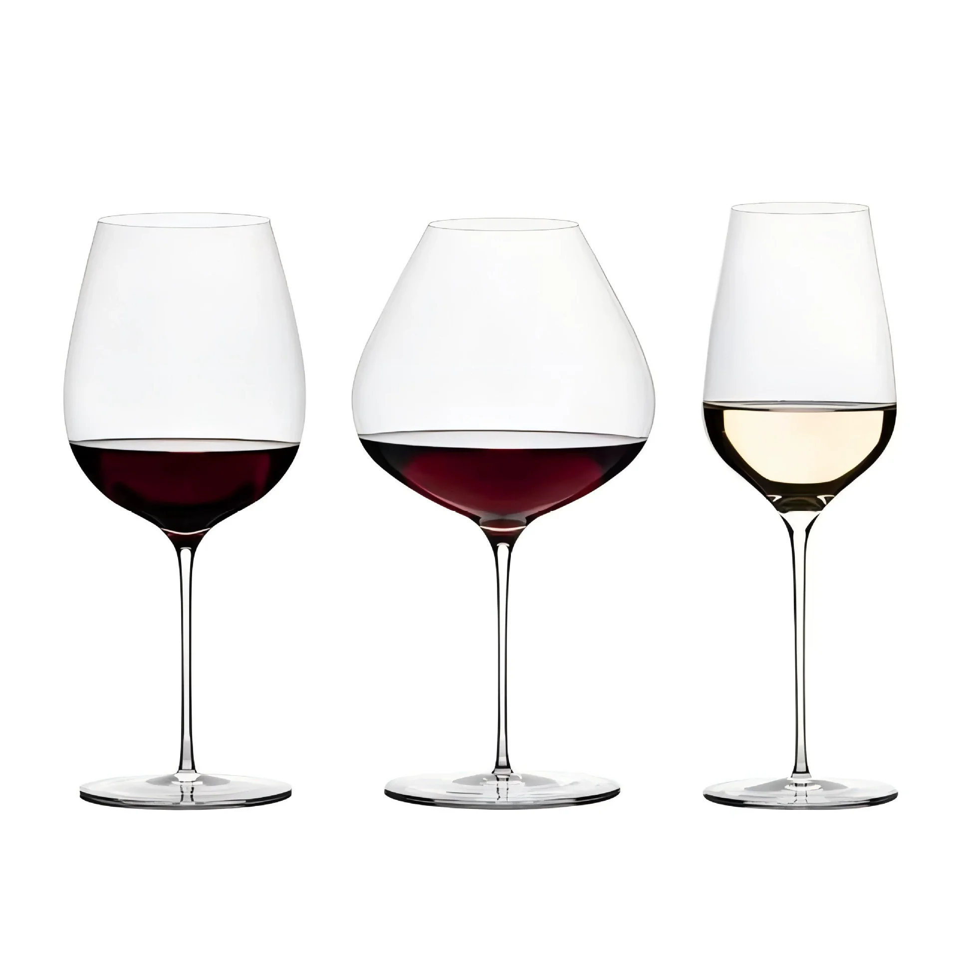 1PCS Burgundy Bordeaux Style Upscale Banquet Party Wine Glass Extremely Thin Masterly Craft Perfect Flawless Classics Goble