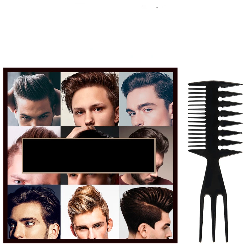 Professional Double Side Tooth Combs Fish Bone Shape Hair Brush Barber Hair Dyeing Cutting Coloring Brush Man Hairstyling Tool