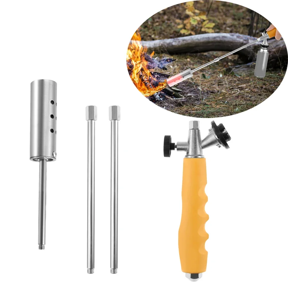 

Терминатор сорняков из нержавеющей стали, 3-ступенчатая внешняя горелка для сорняков, многофункциональная горелка для сорняков для плавления сада, стартер для ледяного угля