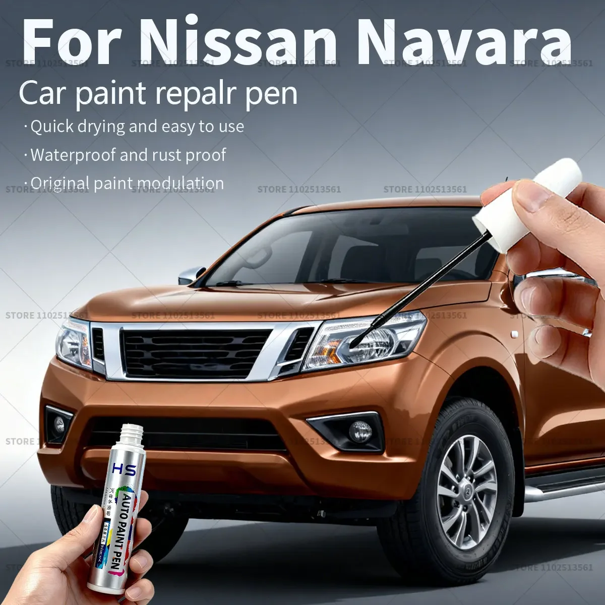 

Car Paint Repair Pen Touch Up Scratch Remover DIY Auto Accessories For Nissan Navara Black B20 Green J10 Yellow A18 White Red