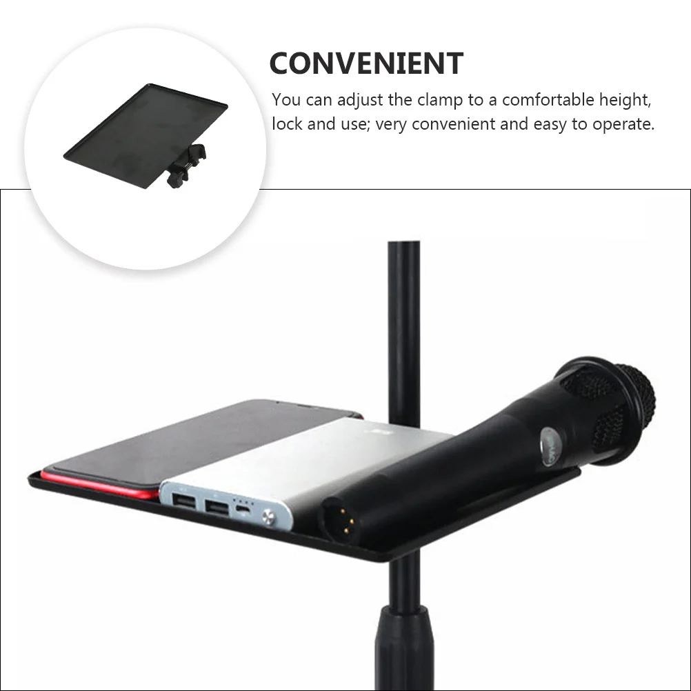 

Microphone Sound Card Tray Holder for Instrument Stand Music Desk Goose Neck Holders