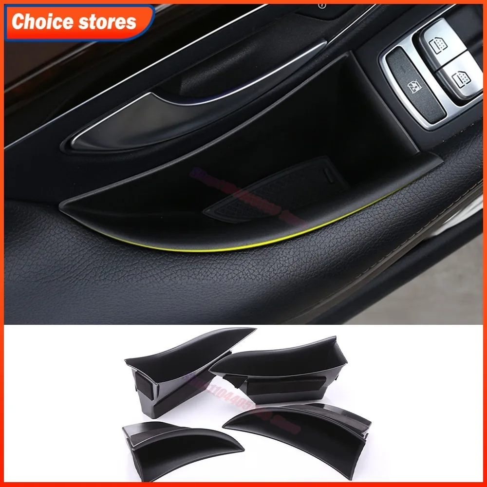 Car Door Barrel Organizer Storage Box Card Pocket Phone Holder for Mercedes Benz S Class W222 2013-2020 Auto Interior Accessory
