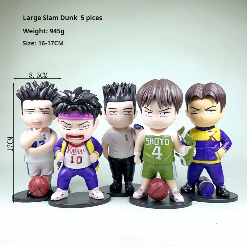 17cm Slam Dunk Sakuragi Hanamichi Anime Figure Gk Garage Kits Pvc Figurine Model Tabletop Decoration Children Toy Birthday Gift