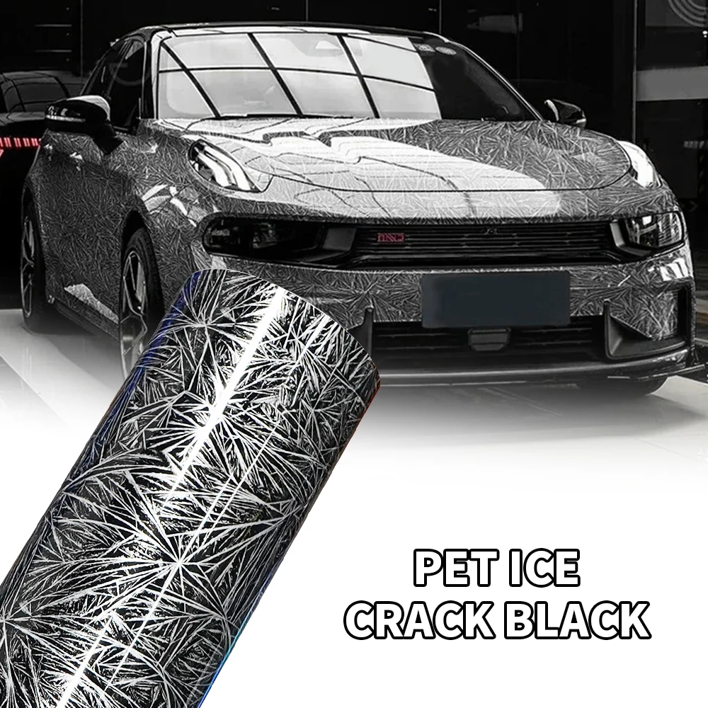 

Premium Metallic Arctic Shard Black PET Wrap Vinyl Film Car Whole Body Decal Sticker Protective Cover Auto Tuning Accessories