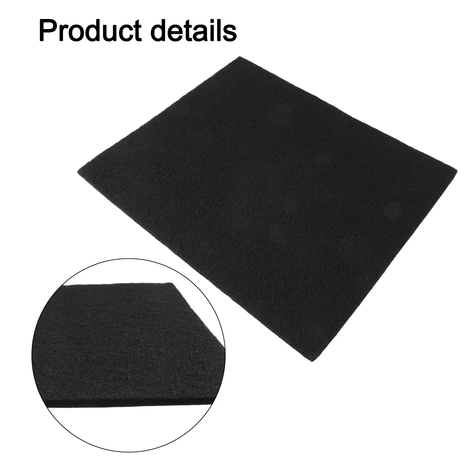 Charcoal Filter Cotton with Activated Carbon for Microwave Ovens and Range Hoods Custom Cut to Remove Smoke Grease and