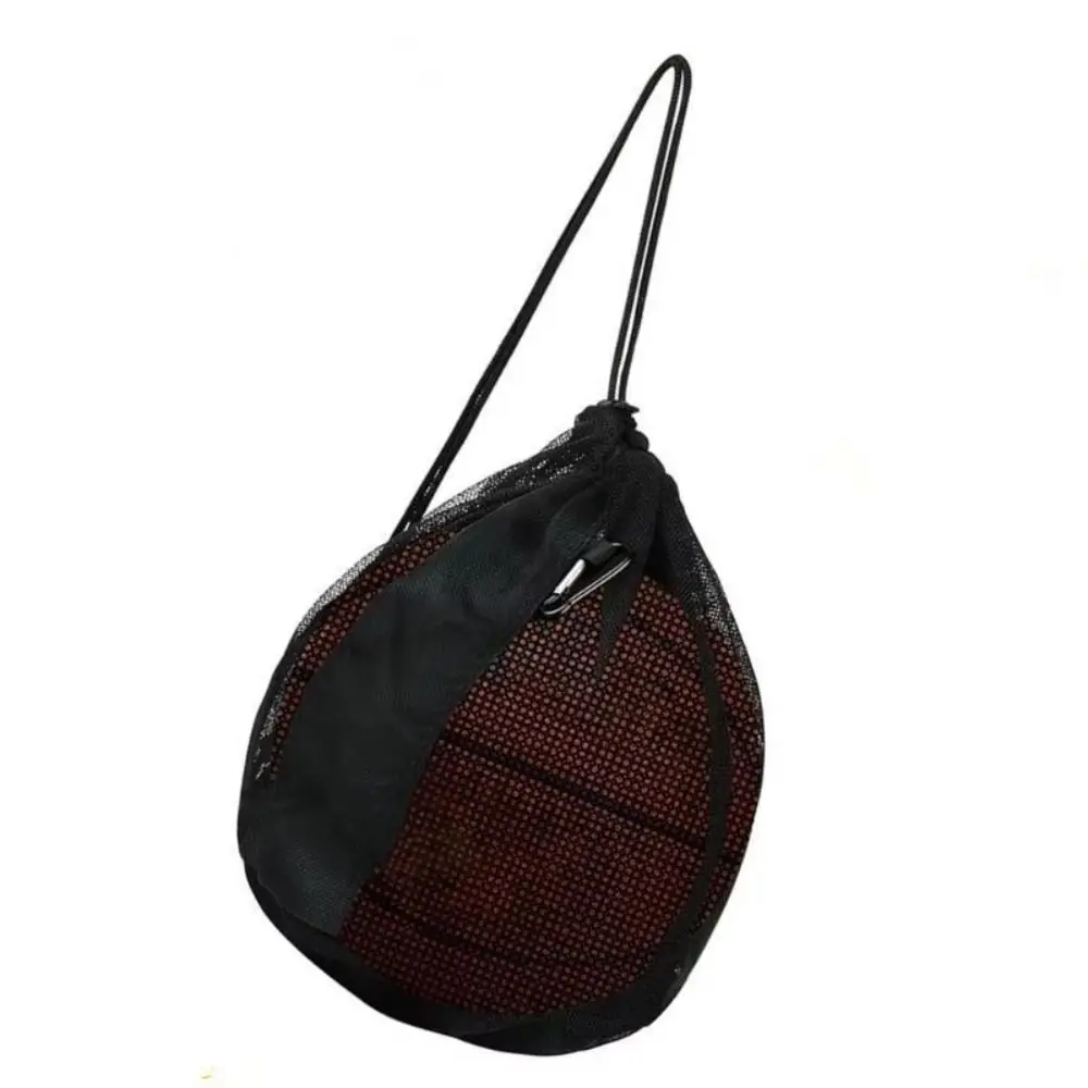 Single Ball Bag Basketball Mesh Bag Crossbody Carrying Case Basketball Backpack Gym Sacks Sport Organizer