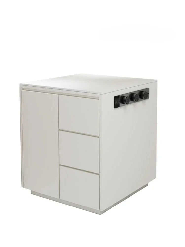 

Island cabinet narrow household open kitchen rock slab in the table can be moved guide table integrated cabinet