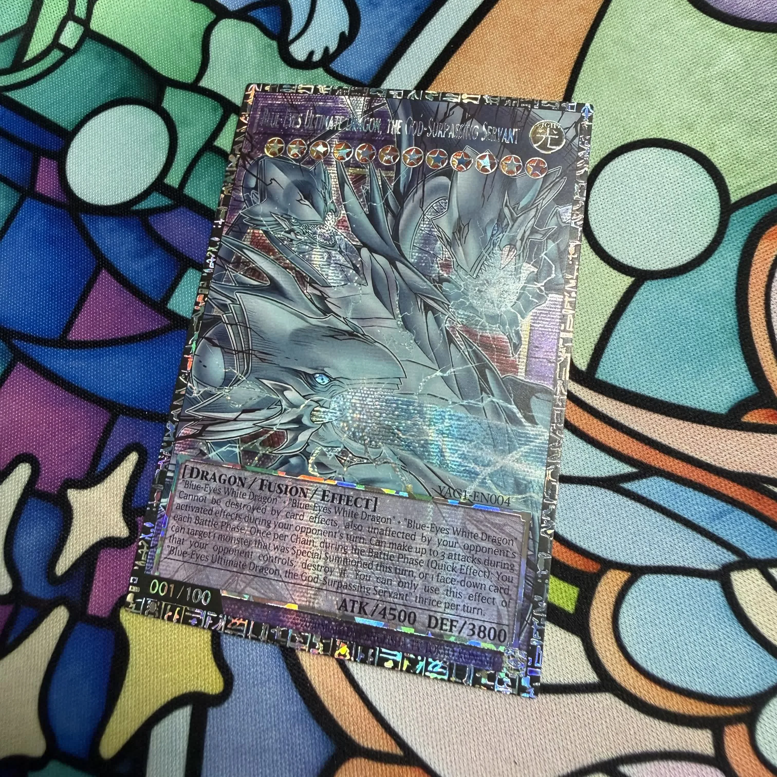Yu-Gi-Oh DIY English Proxy Blue-Eyes Ultimate Dragon, the God-Surpassing Servan Pot of Sloth Dragon Master Magia Fanmed tcg