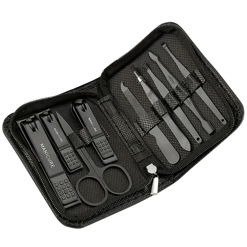 9 Piece in 1 Manicure Set Pedicure Tools Set Nail Grooming Kit for Women Mens, Nail Manicure Kit Foot Hand Care Kit