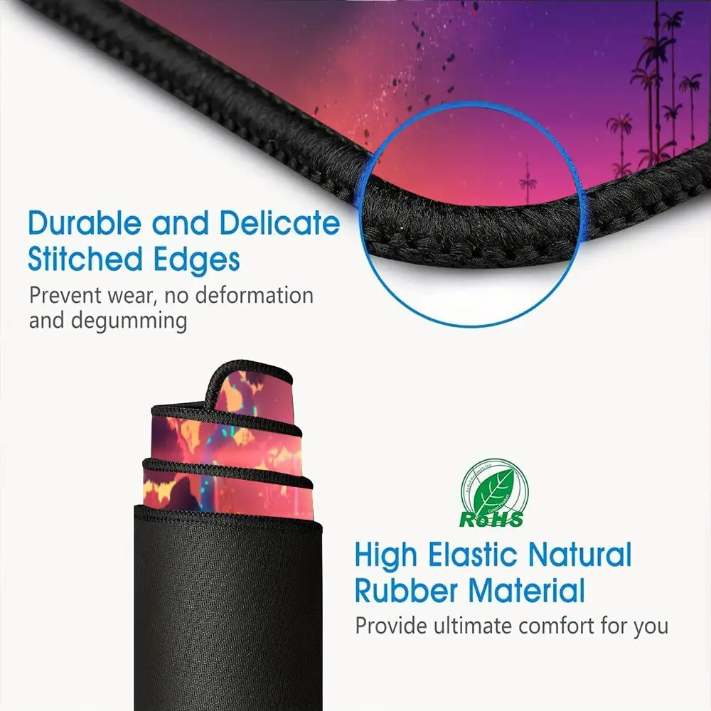 سجادة ماوس سحرية للكمبيوتر XXL سجادة ماوس للماوس وسادة حصيرة مكتبية للكمبيوتر الشخصي سجادة غامضة سجادة ماوس وسادة كبيرة