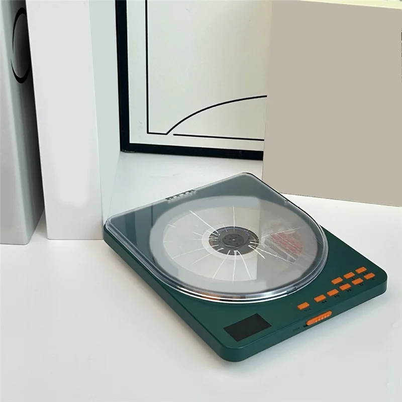 CABE-MP3 Music CD Player Portable Transparent English Learning Repeater CD Disc Album Player