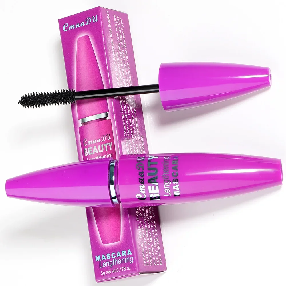 Mascara impermeabile 4D allunga l'arricciatura volumizza le ciglia ad asciugatura rapida a prova di sbavature trucco dall'aspetto naturale a lunga durata
