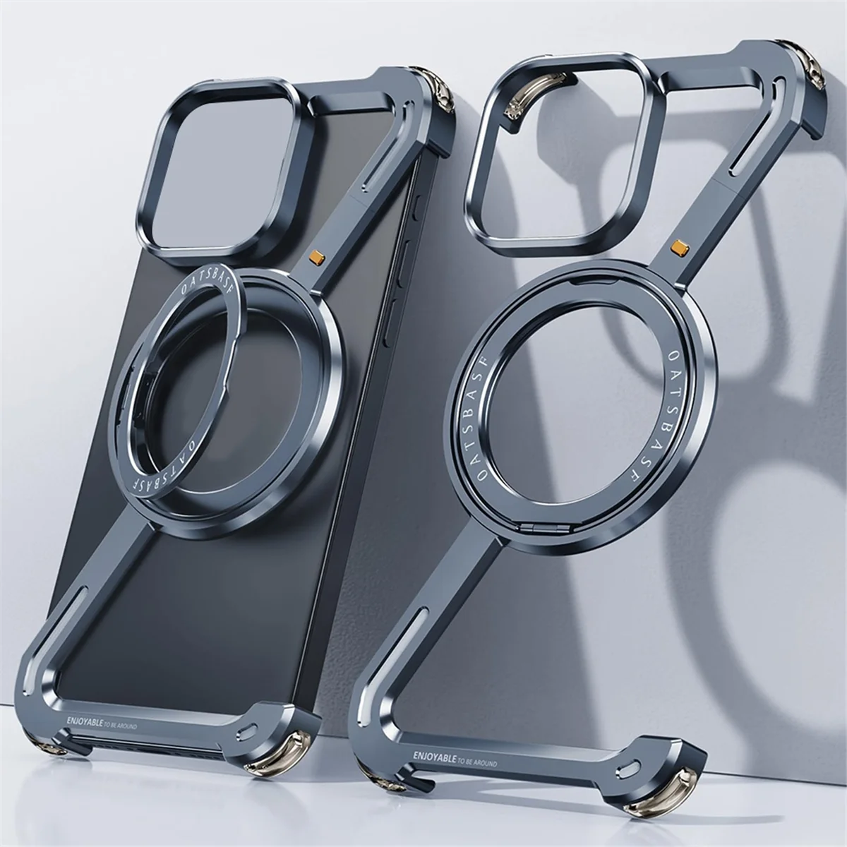 

Phone Stand for Apple 15PRO MAX Phone Case Pai Z Case Type Metal Bezel-Less Multi-Functional Portable Stand,B