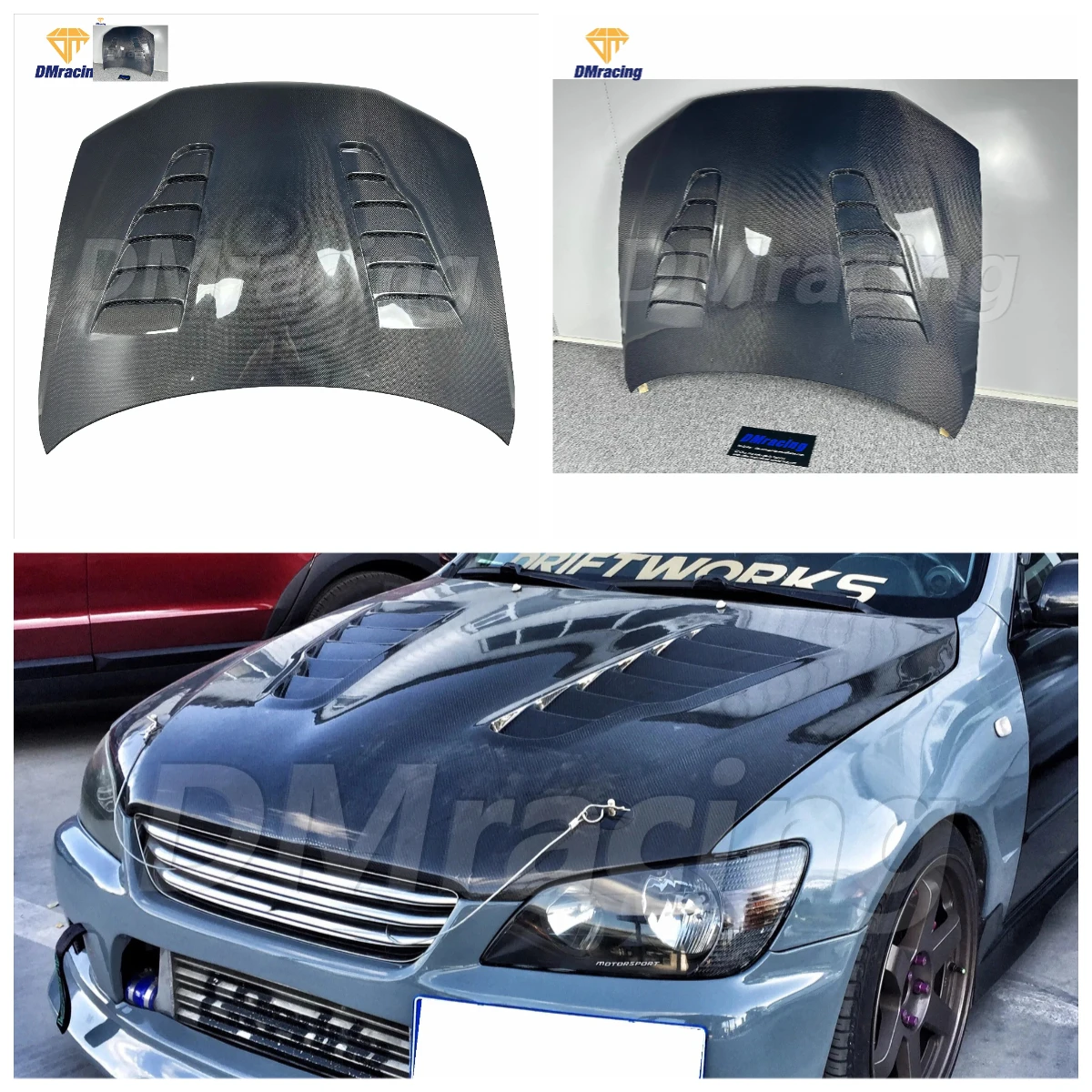 

FOR Lexus IS200 1998-2005 FH Style Carbon Fiber Engine Hood Bonnet
