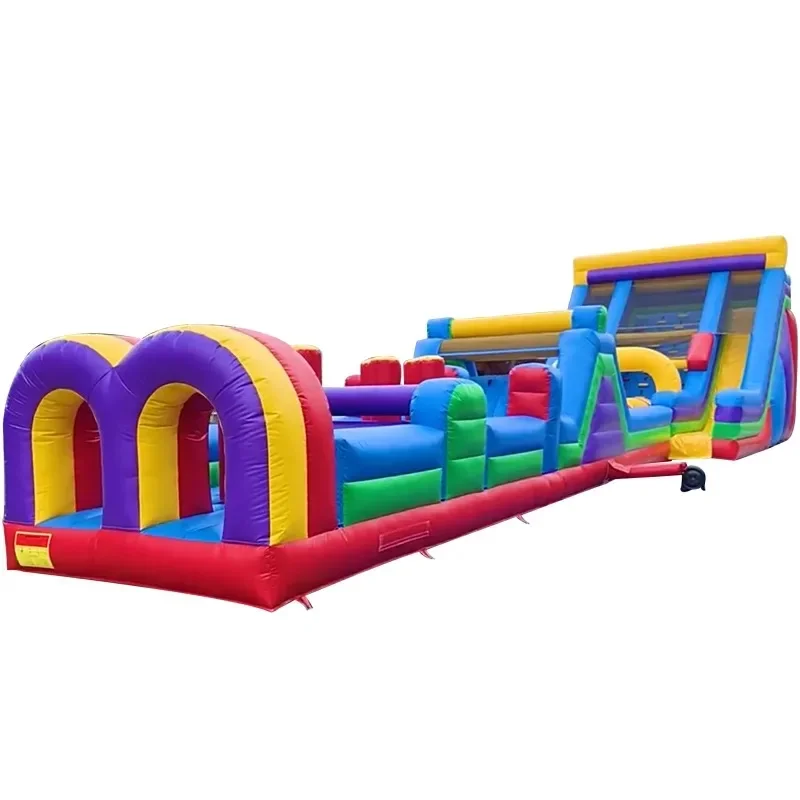 새로운 디자인 성인용 에어바운스 장애물 코스, 어린이용 에어바운스 놀이터, 상업용 바운스 하우스 장애물 코스, 에어 슬라이드