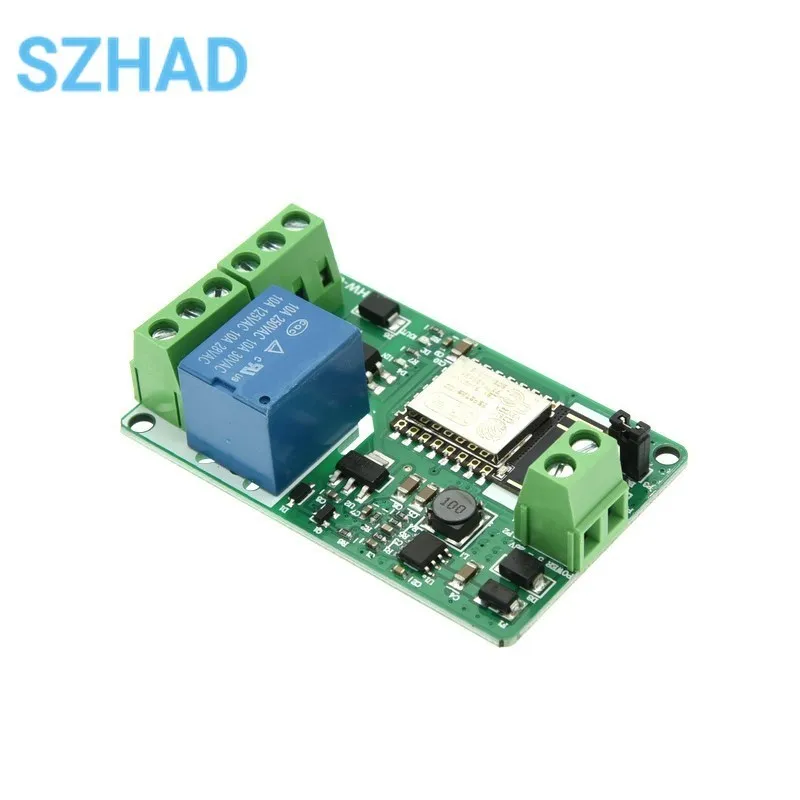 ESP8266 Relay Module 10A 220V Network Relay WIFI Module Input DC 7V~30V 4 Layers Board TVS Input Automatic Protection