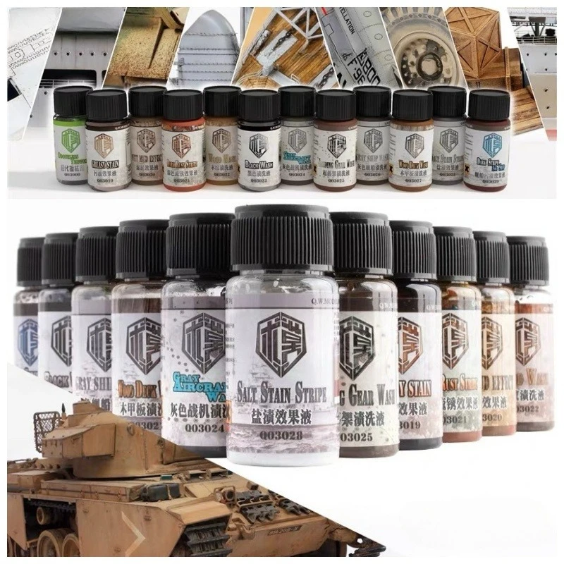 40ml Model Weathering Liquid Rust Chipping Aging Effect Fluid DIY Military Tank/Plane Scene Texture Making Hobby Paint Tools