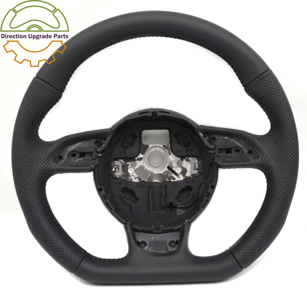 

for Audi A4B8 perforated leather black stitching empty steering wheel without controls