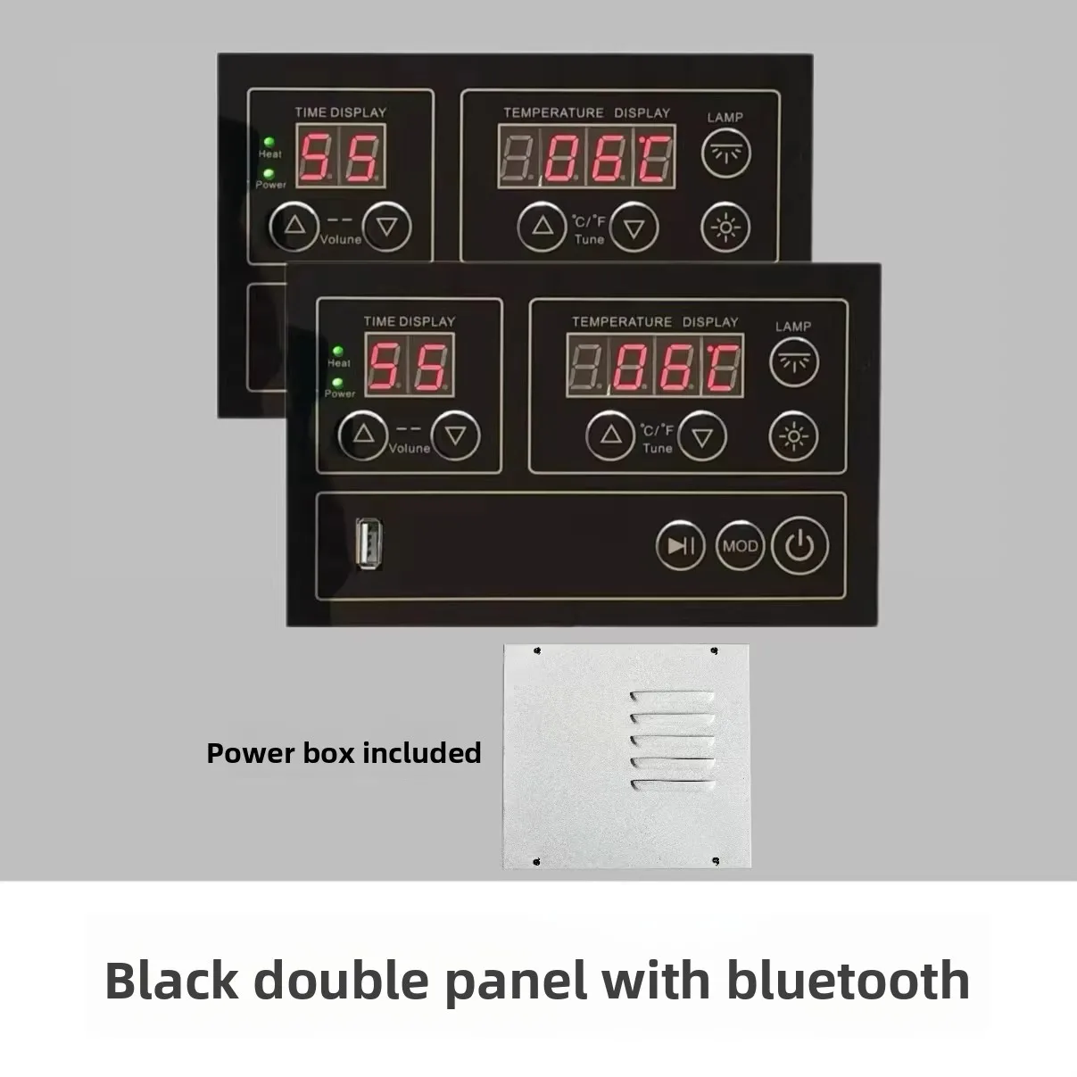 Sauna and Steam Room Thermostat Health Cabin and Light Therapy Room Controller High Power, 100V–240V Wide Voltage Range