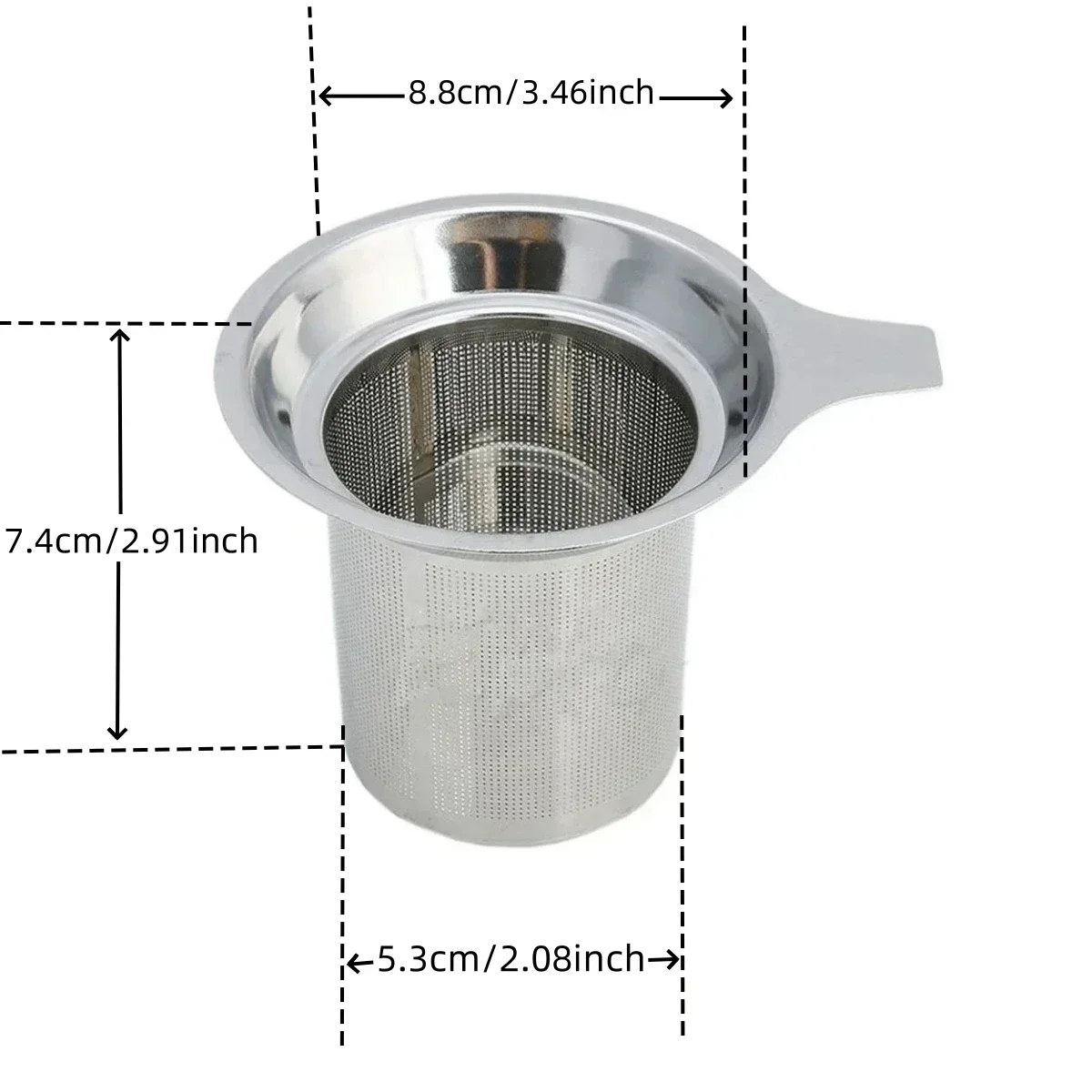 Hot Reusable Loose Stainless Steel Infuser Leaf Filter Mesh Tea Strainer