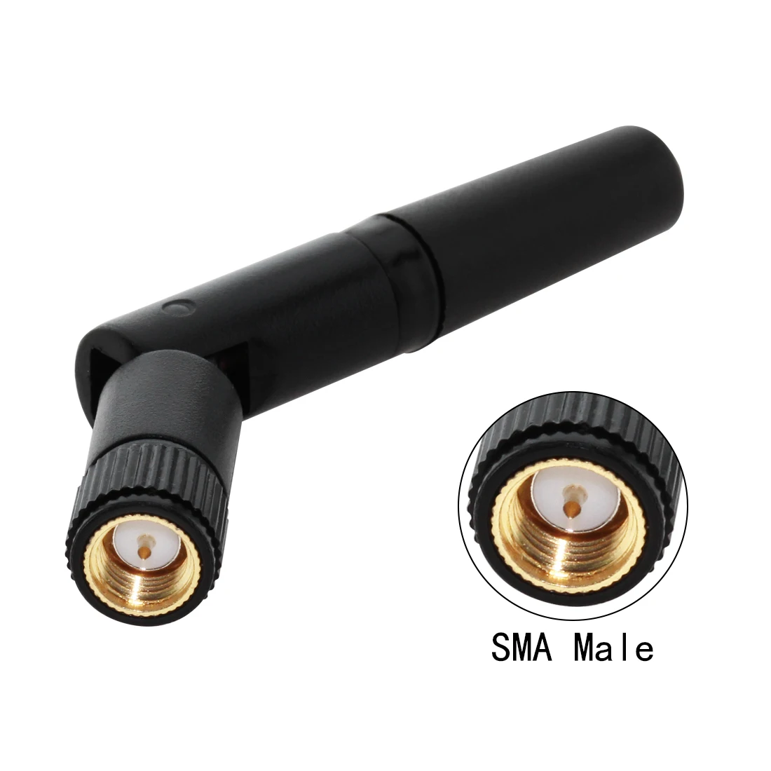 1pc 433Mhz/ GSM/2.4Ghz/4G LTE Antenna OMNI Small S Foldable Aerial SMA Male Connector NEW Wholesale