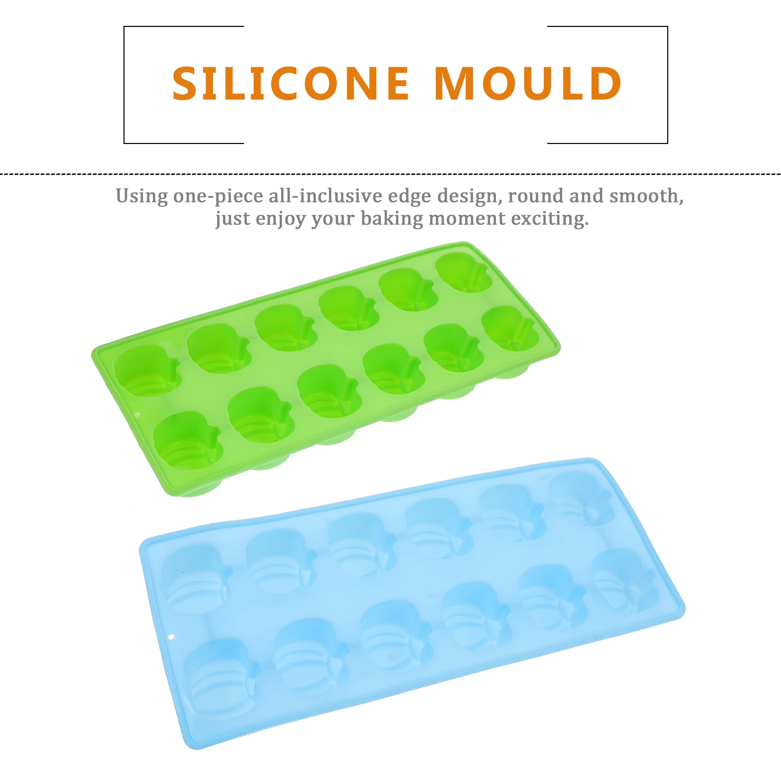 

2Pcs Pumpkin Silicone Baking Molds Jelly Cupcake Soap Chocolate Heat Resistant Oven Fridge Friendly Halloween Tray