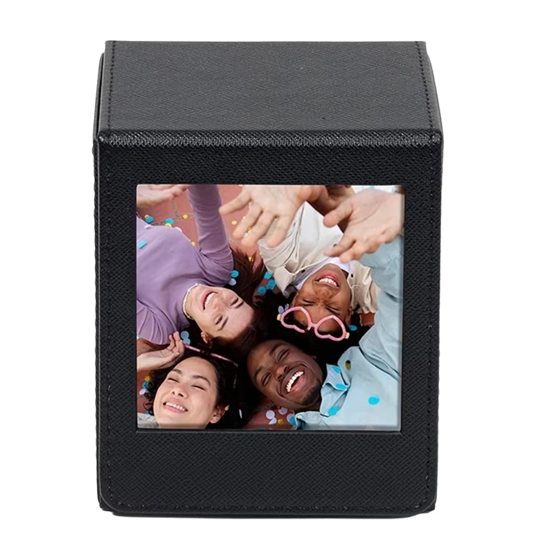 B37B-Square Film Frame Photo Storage Box For Fujifilm Instant Film Cameras SQ40 SQ10 Square Link Printer PVC Picture Display