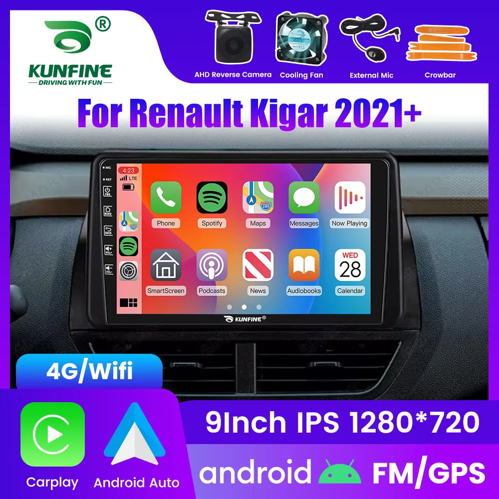 2Din Android Car Radio For Renault Kigar 2021 Video Player GPS Navigation Stereo Audio Head Unit Carplay 4G Wifi