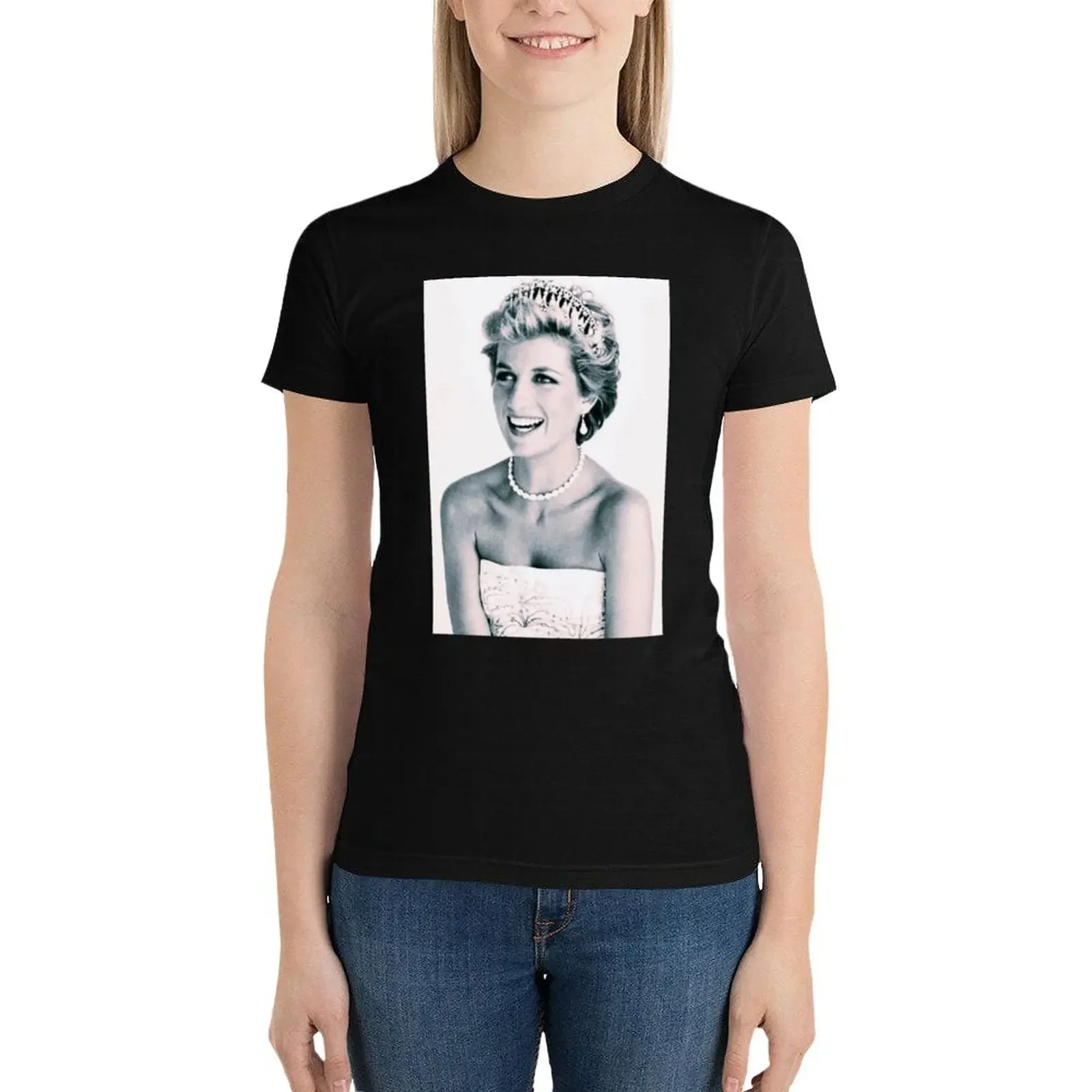 Princess Diana T-Shirt summer clothes oversized t-shirts for Women loose fit