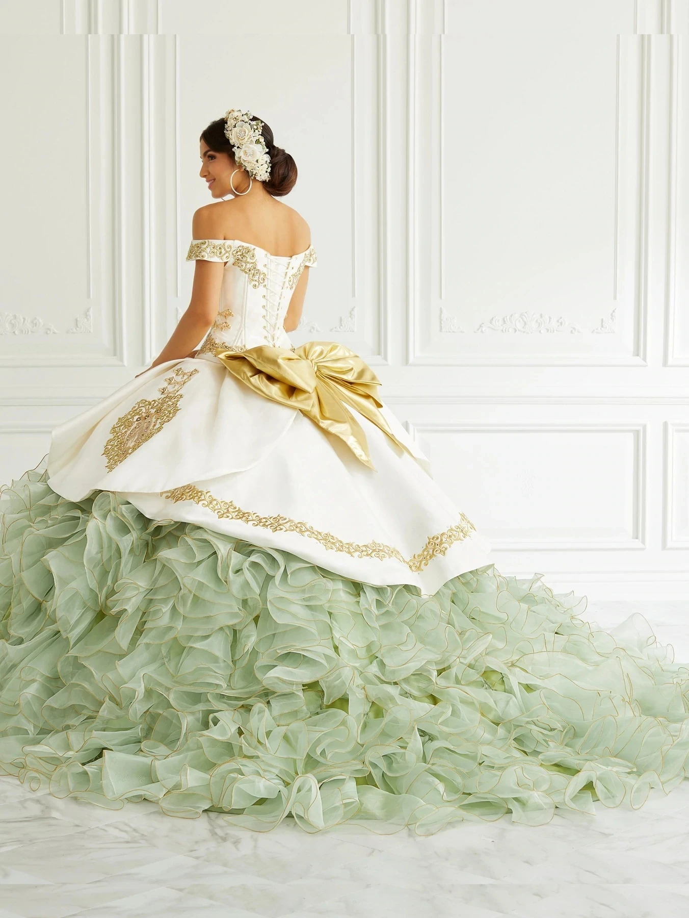 Sage Green Charro Quinceanera Dresses Off Shoulder Organza Appliques customsized corset Mexican prom Sweet 16 Dresses 15 Anos - AliExpress Sage Green Charro Quinceanera Dresses Off Shoulder Organza Appliques customsized corset Mexican prom Sweet 16 Dresses 15 Anos - AliExpress