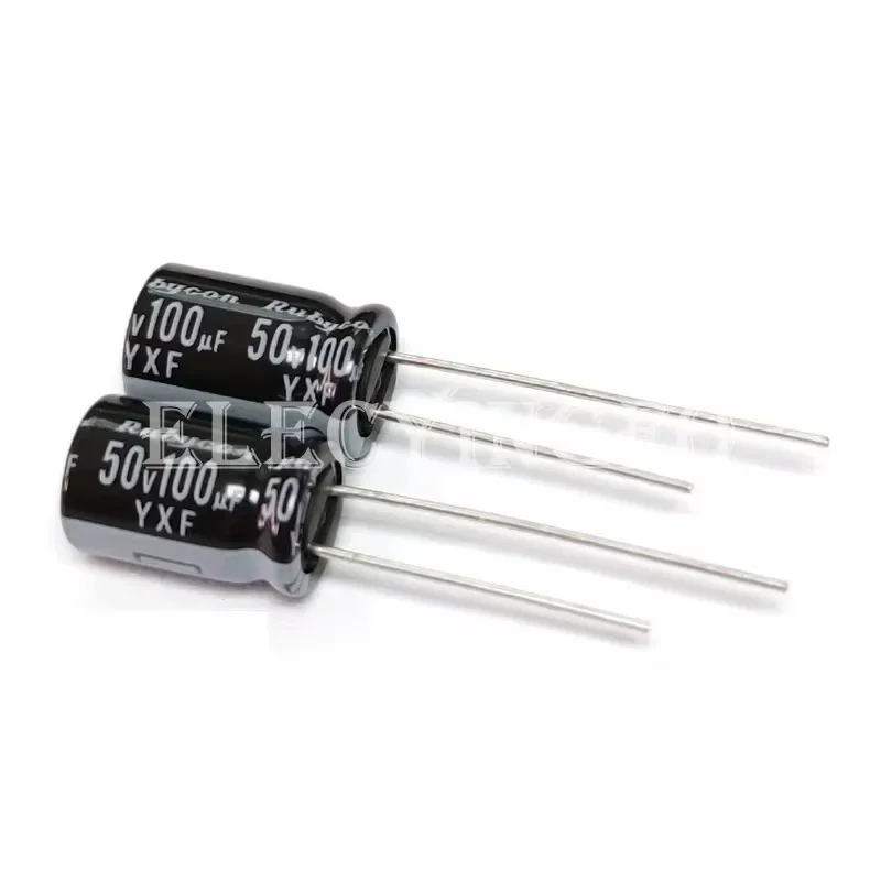

50V100UF Original Rubycon YXF 8X11.5mm 50YXF100M Long Life Low Impedance Aluminum Electrolytic Capacitor 100uF 50V