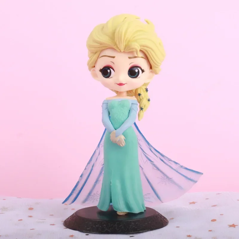 Disney Princess Snow White Frozen Elsa PVC Anime Dolls Figures Decoration Collectible Model Birthday Kids Holiday Gifts Toy