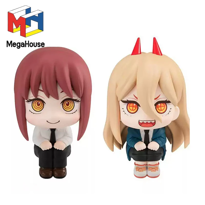 

Original Mega House Look Up Chainsaw Man Makima Power Anime Figure PVC Collectible Model Doll Desktop Toy Ornaments Gifts