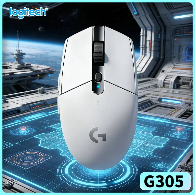 Logitech G305 Wireless Gaming Mouse, 12000 DPI HERO Sensor, 6 Programmable Buttons, 250h Battery, Seamless PC Mac Link