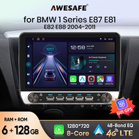AWESAFE Car Radio for BMW 1-Series E87 E81 E82 E88 2004-2011  WirelessCarplay Android Auto Stereo with Buttons Multimedia GPS 4G