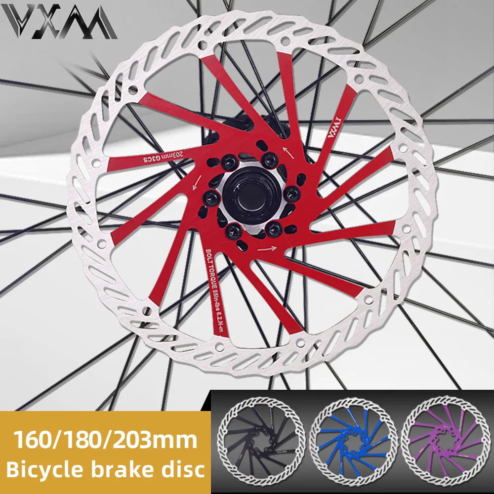 

VXM Bicycle Disc Brake G3CS Pads 160/180/203mm Road Cycling Multicolour Ultralight 6 Bolts MTB Bike Hydraulic Brakes Rotor Parts