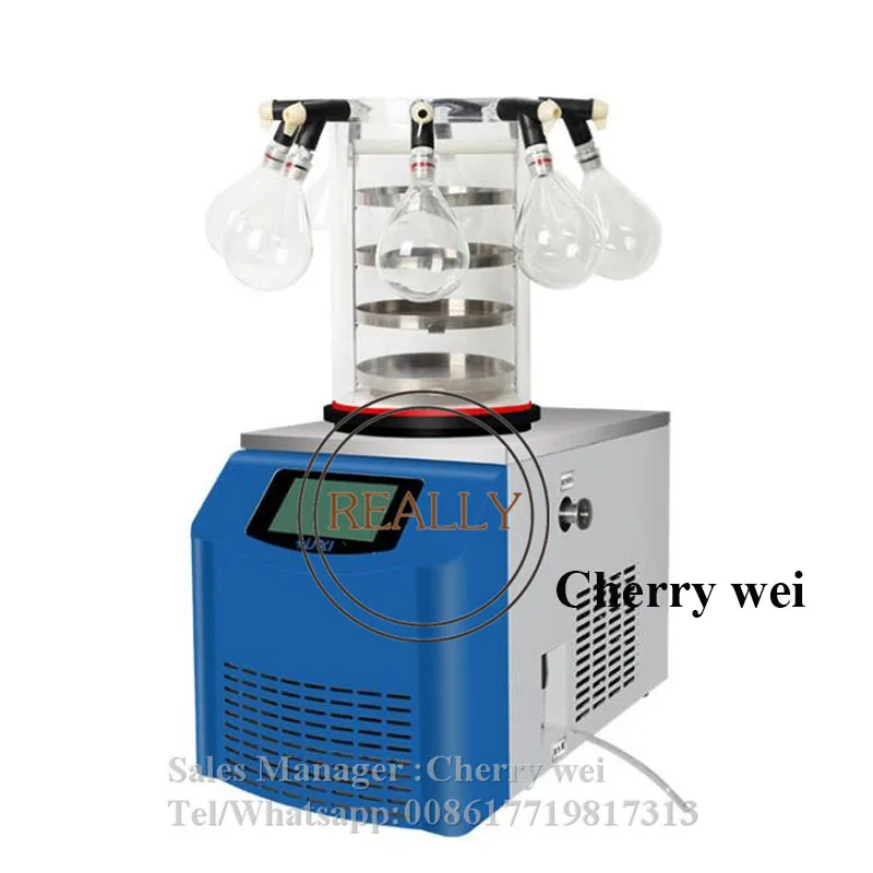 MIni Fruits  food dryer Laboratory Machine Food Vacuum Small Bench Top Freeze Dryer